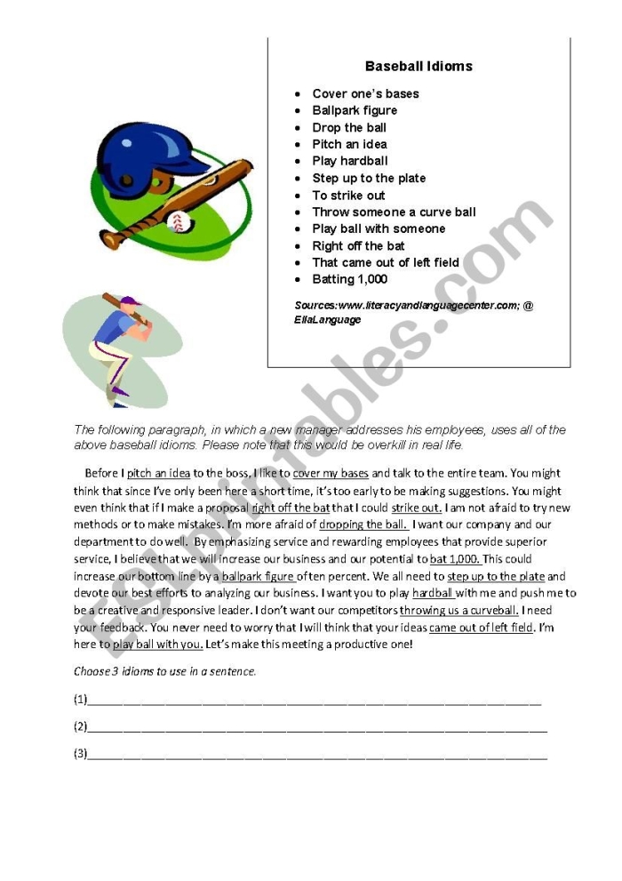 Engage with baseball terminology through this fun worksheet activity Baseball lingo vocabulary matching worksheet for third graders learning geometry