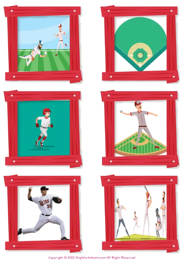 Engaging worksheet to test your understanding of baseball terminology Baseball lingo matching worksheet for third graders to enhance sports vocabulary