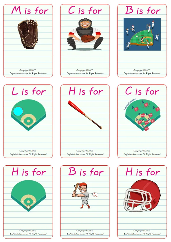 Engage with baseball lingo through this fun worksheet activity for young learners Baseball vocabulary matching worksheet for third graders focusing on geometry concepts