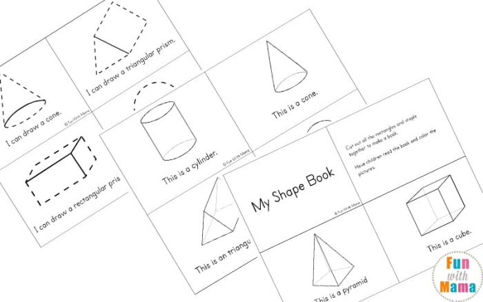 Three-Dimensional Shapes Maze Activity for Early Learners Number 8 Kindergarten student tracing a colorful maze pathway filled with three-dimensional shapes like cubes, spheres, and cylinders