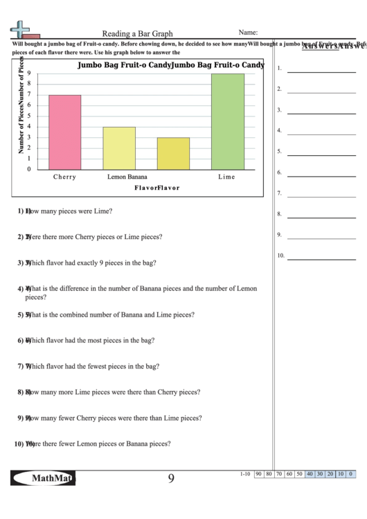 A third grade student practices reading a horizontal bar graph showing Go Runners data and answers questions about the information displayed