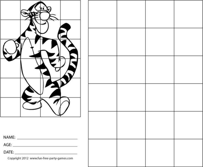 Grid Art Worksheets: Exponents and Roots for 5th Grade