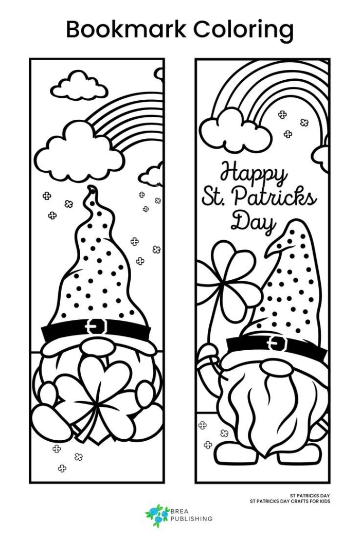 Brainzy Bookmarks worksheet for Pre-K