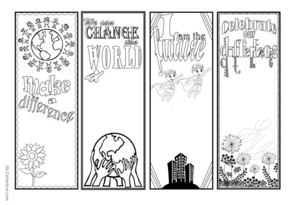 Brainzy Bookmarks worksheet for Pre-K