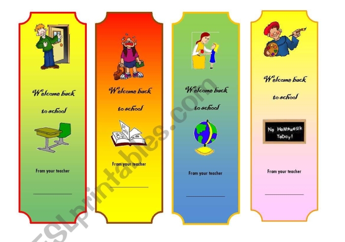 Brainzy Bookmarks worksheet for Pre-K