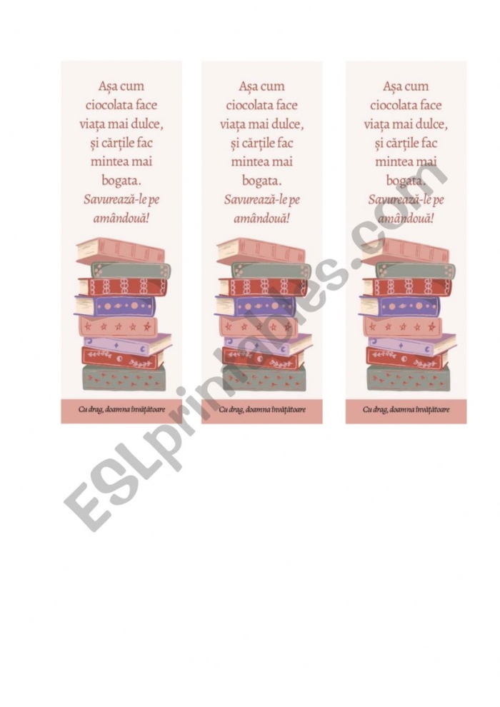 Brainzy Bookmarks worksheet for Pre-K