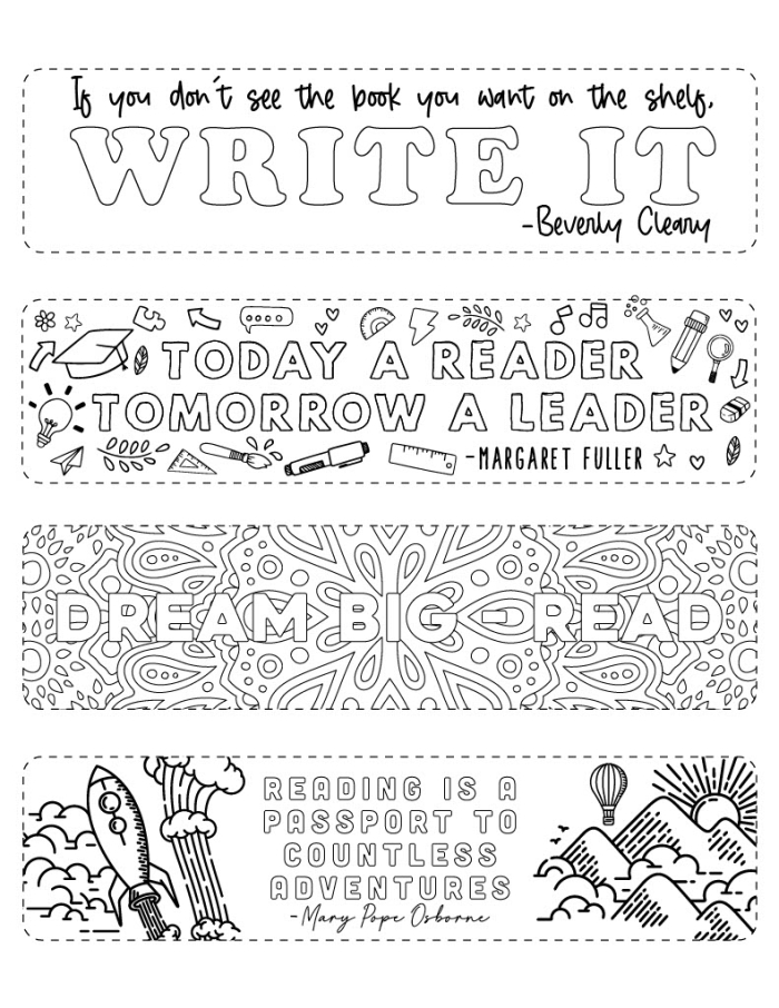 Brainzy Bookmarks worksheet for Pre-K
