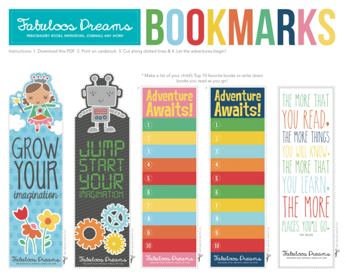 Brainzy Bookmarks worksheet for Pre-K