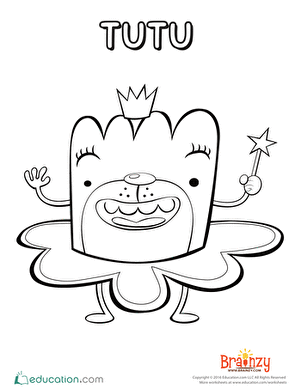 Place Value worksheet for Pre-K Brainzy Coloring Bookmarks: Roly and Tutu worksheet for Pre-K