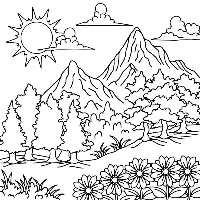 Bugs in Nature worksheet designed for Pre-K science and reading fun, image 15 Coloring page featuring various bugs in their natural habitat for young learners