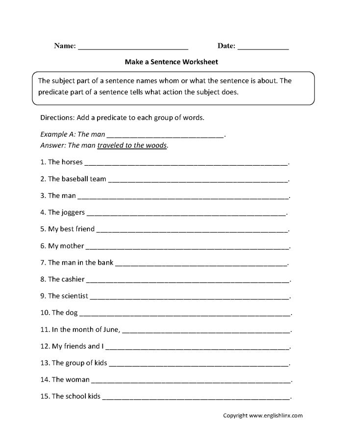 Printable worksheet designed to help children practice constructing complete sentences Build a Sentence worksheet for second graders focusing on physical science concepts