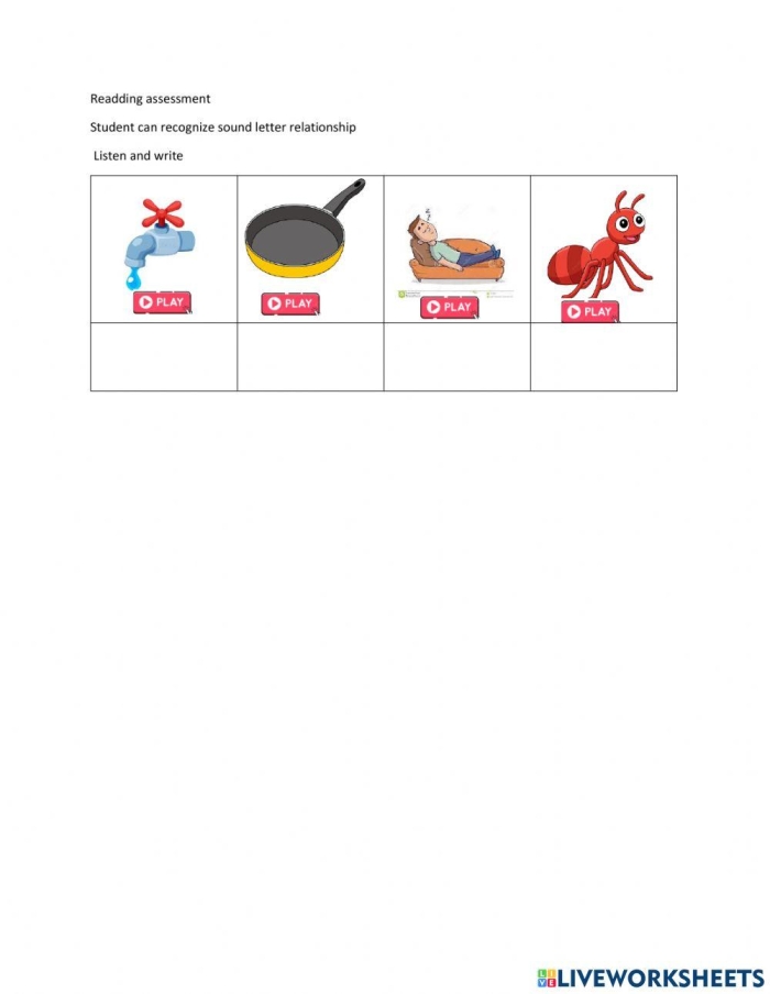 Image 18 showcasing a fun spelling activity designed for young learners in a measurement context Worksheet titled "Can You Spell That?" for assessing spelling skills in Pre-K students