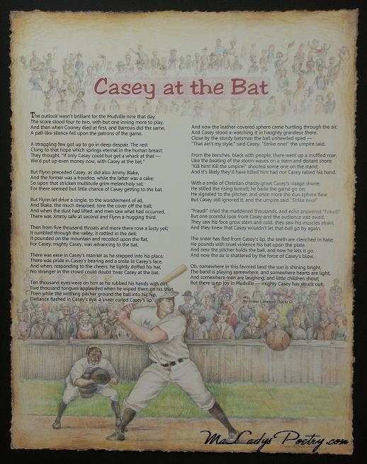 Fourth grade students working on the Casey at the Bat poem worksheet with questions