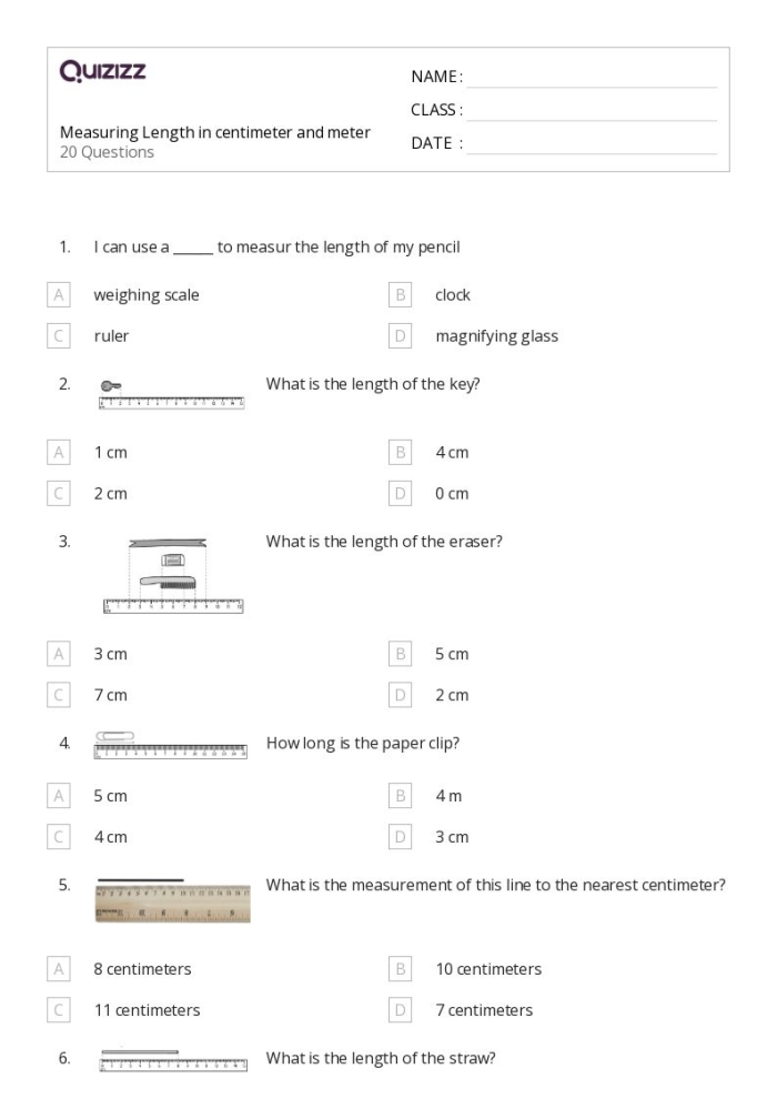 Colorful measuring length in centimeters worksheet for young learners number 11 First Grade worksheet for measuring length in centimeters with colorful objects