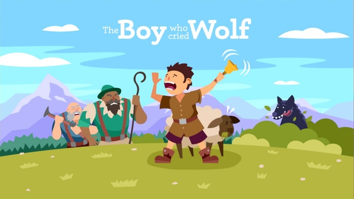 Fourth Grade worksheet on character traits using The Boy Who Cried Wolf fable