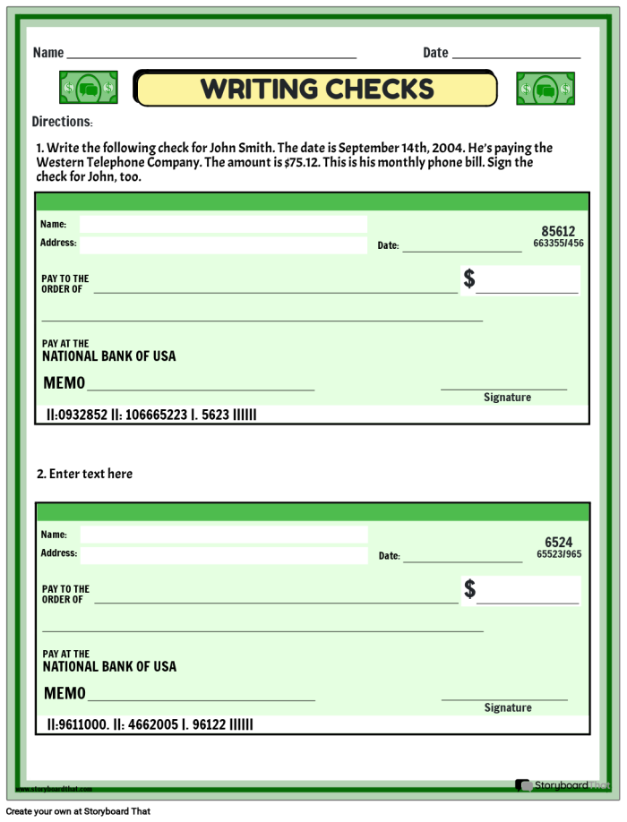 Check Writing worksheet for Fifth Grade