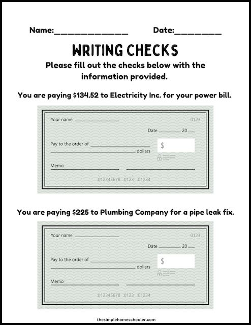 Check Writing worksheet for Fifth Grade