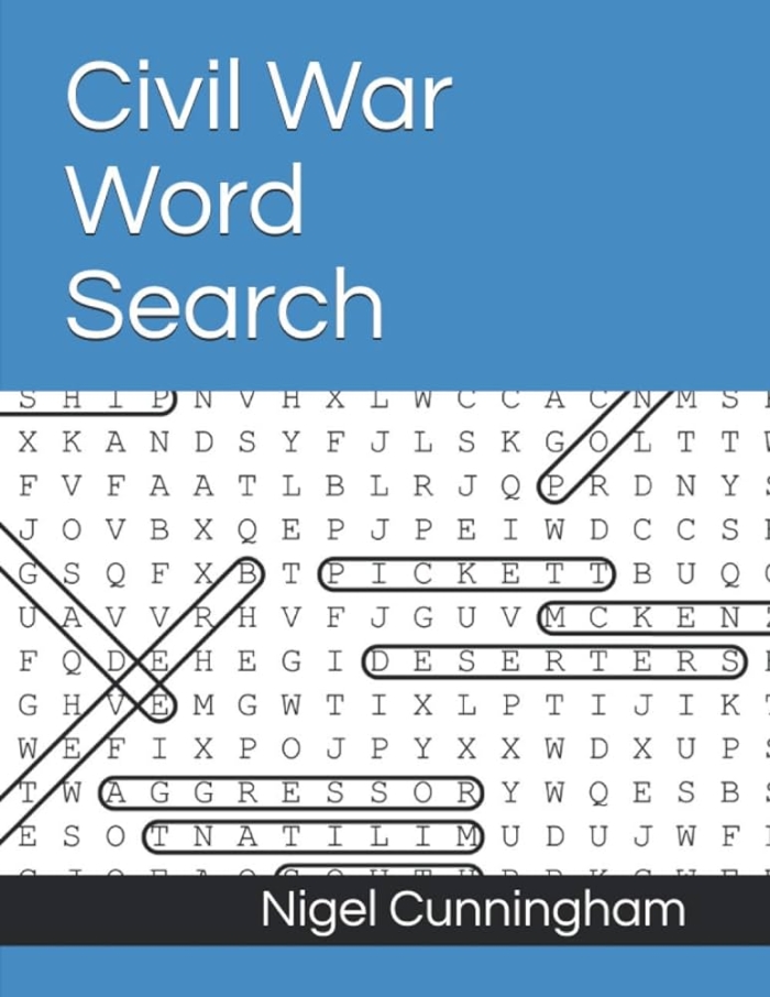 Civil War generals word search worksheet for middle school students Fifth grade Civil War word search featuring famous generals' names