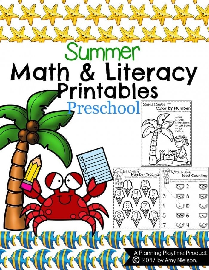 Color By Number: Sand Castle worksheet for First Grade