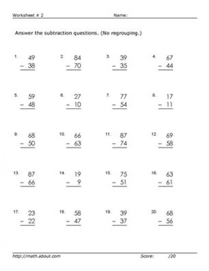 Engaging two-digit subtraction coloring page for 2nd grade students Color by number worksheet for practicing two-digit subtraction, designed for second graders
