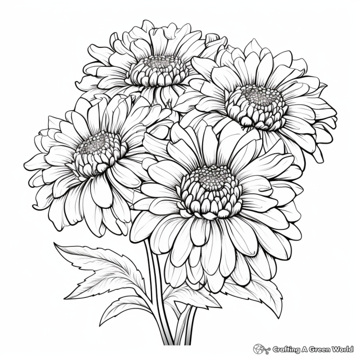Fun flower-themed math activity for young learners to explore numbers Colorful flowers for number identification practice on a Pre-K worksheet