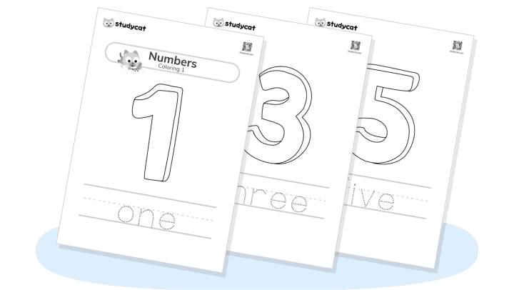 Engaging Color the Numbers 1-10 worksheet for young learners Coloring worksheet featuring numbers 1-10 for Pre-K subtraction practice