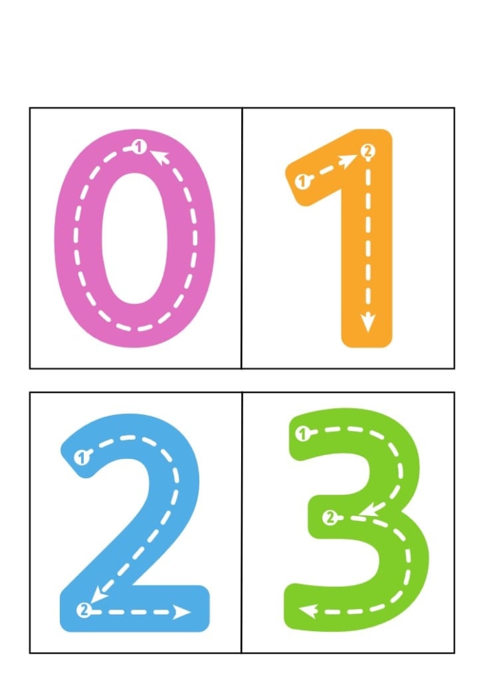 Fun Color the Numbers 1-10 worksheet for early counting skills Coloring worksheet featuring numbers 1-10 for Pre-K subtraction activities