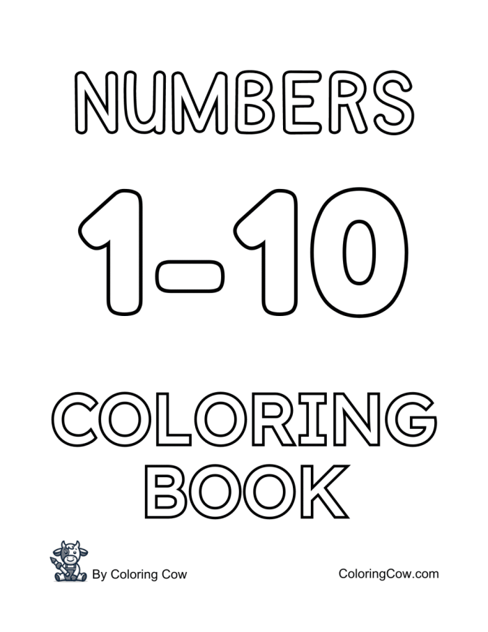 Engaging Color the Numbers 1-10 worksheet for early counting skills Coloring worksheet featuring numbers 1-10 for Pre-K subtraction practice