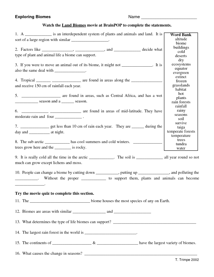 Geometry worksheet for Fourth Grade Colorful illustration of various biomes, including deserts, forests, and wetlands, for a fourth-grade worksheet. Educational resource for understanding Earth's diverse ecosystems in the "What Is a Biome?" worksheet.