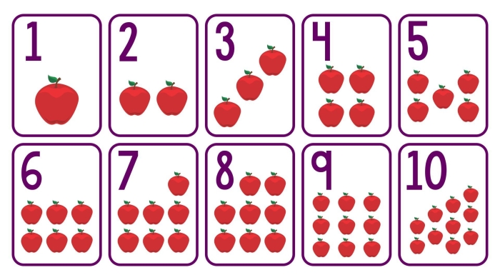Engaging worksheet image featuring number cards for fun educational games Colorful 1–10 Number Cards for first graders to practice number recognition and basic math skills