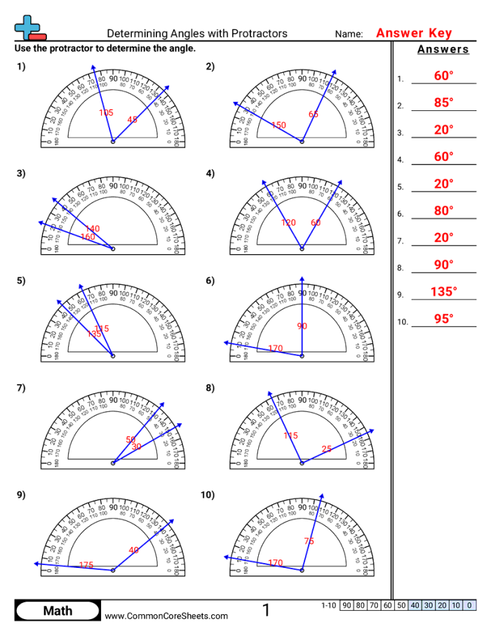 Let's See Those Angles! activity page with various shapes to identify angles for young learners 17 First Grade worksheet showing colorful shapes for counting and sorting angles in Let's See Those Angles!