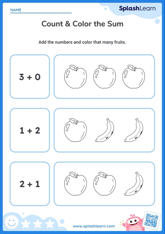 Engaging picture addition worksheet for kindergarten students Colorful worksheet featuring vehicles for kids to practice addition