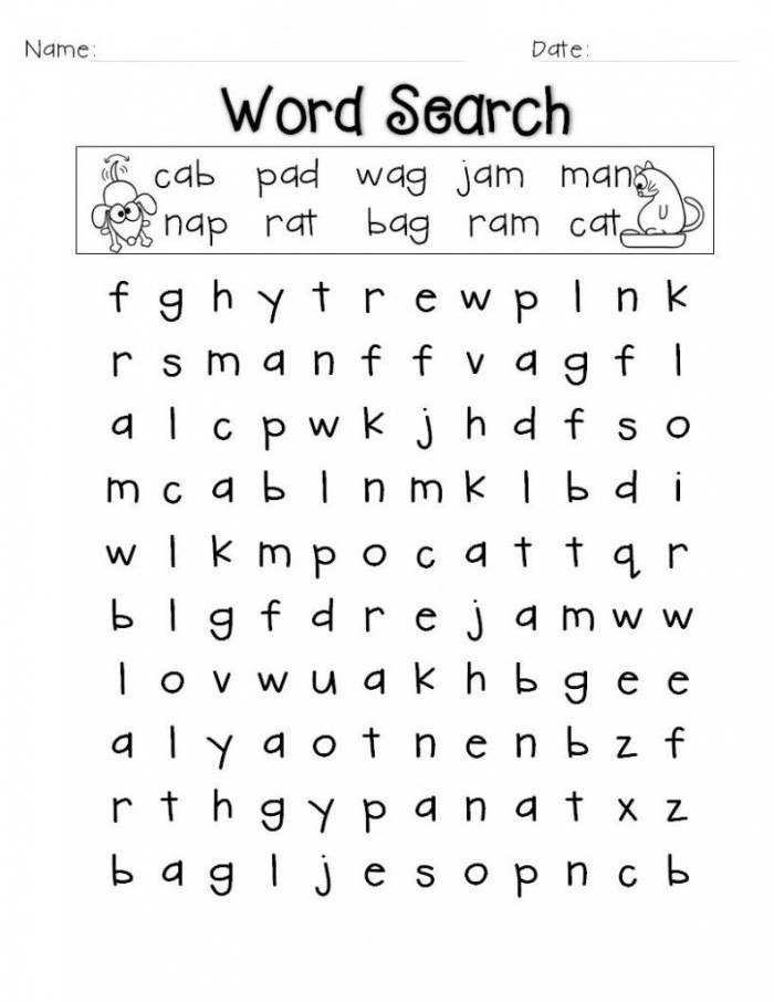 Fun and engaging alphabet word search and coloring activity for early readers Colorful Easy Word Search worksheet featuring letters F, G, and H for kindergarten students