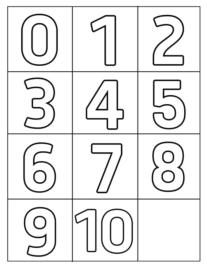 Engaging Color the Numbers 1-10 worksheet for early learners Coloring worksheet featuring numbers 1-10 for Pre-K subtraction practice