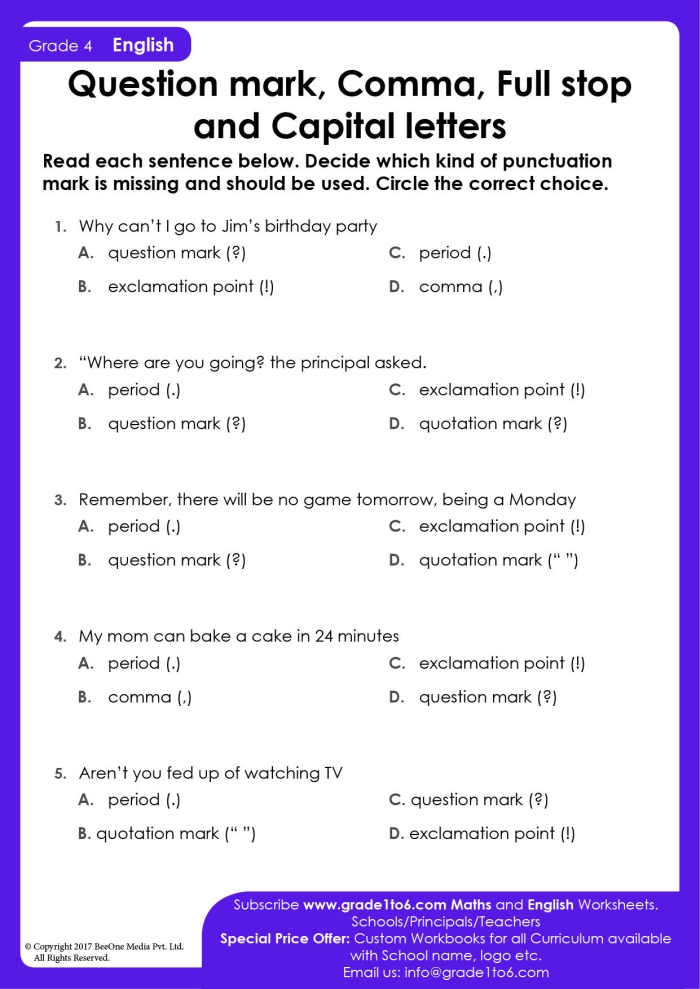 Punctuate Me worksheet 19 teaching comma placement through fun veggie exercises Fourth grade worksheet on using commas with a vegetable theme focused on time and money