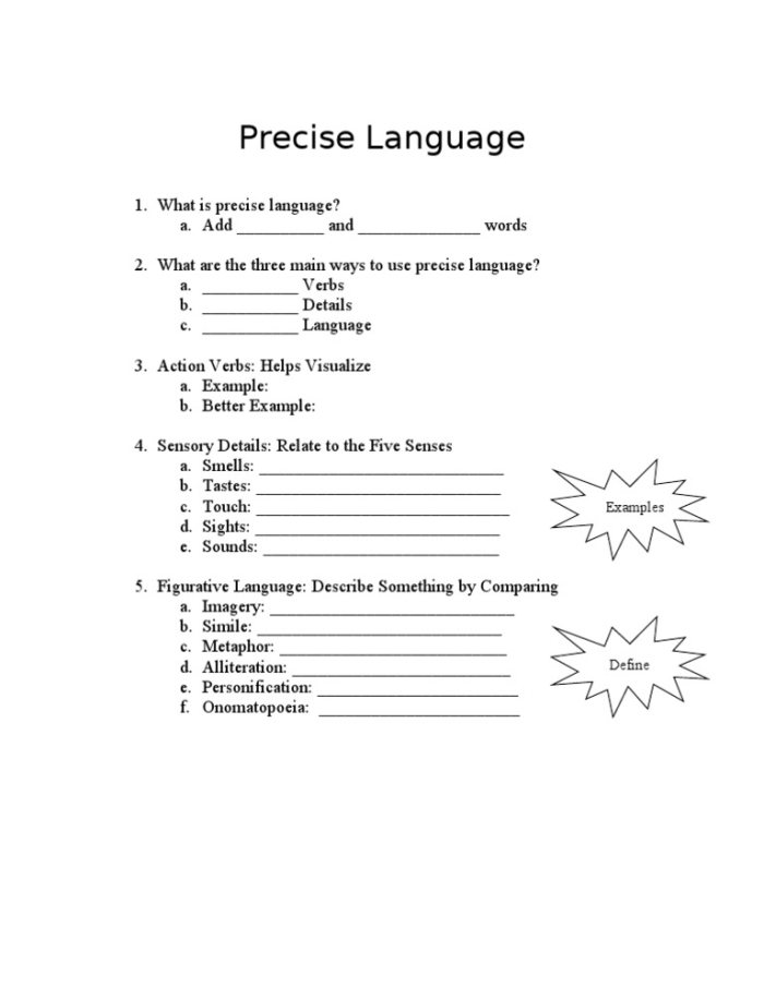 Express Ideas Precisely and Concisely worksheet for seventh grade students, image 5 Seventh grade worksheet focused on expressing ideas clearly and briefly by editing sentences