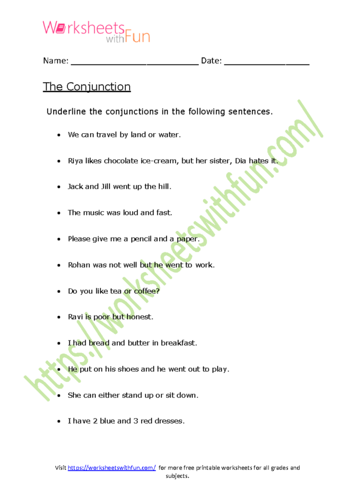Practice completing sentences with conjunctions in this engaging worksheet 21 Fifth grade worksheet focused on identifying and using conjunctions in sentences