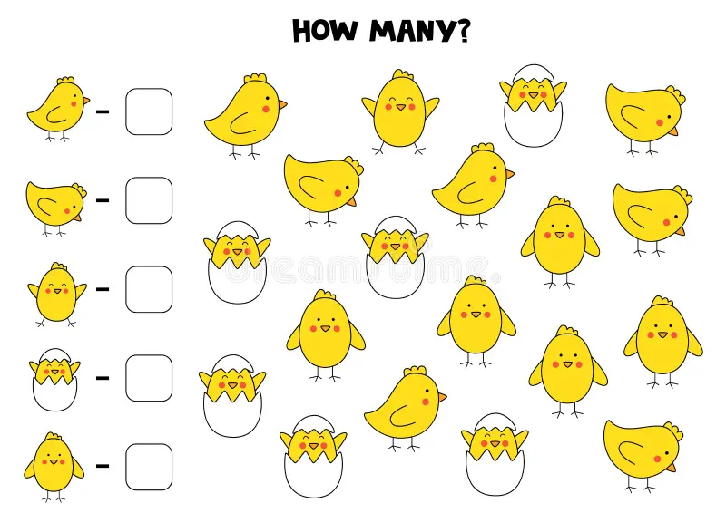 Count Your Chickens writing activity for first graders, image 17 First Grade Count Your Chickens worksheet with missing numbers on eggs up to 50