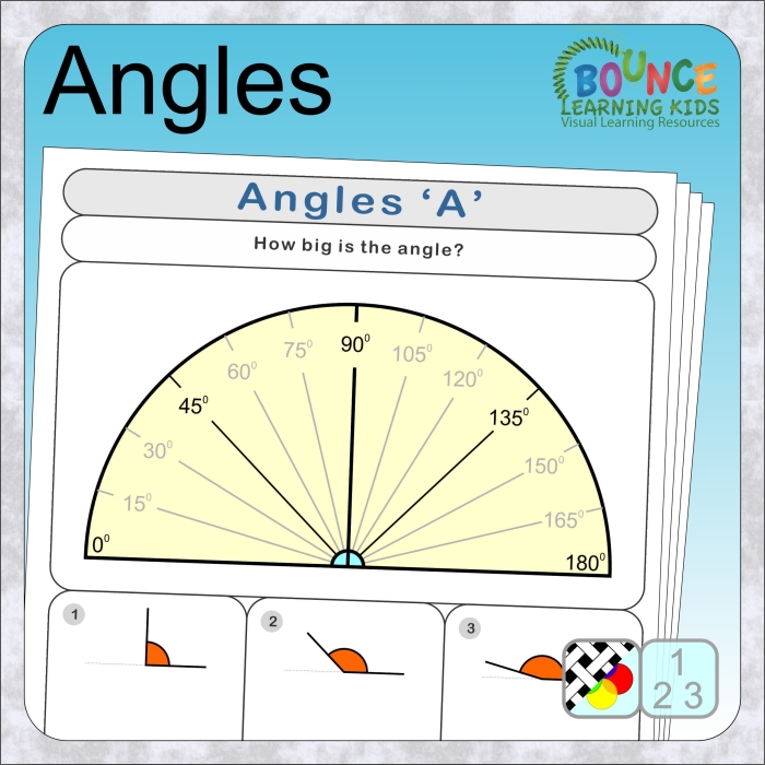 Explore and identify different angles in shapes with this engaging first grade worksheet 25 First graders practicing counting angles with colorful shapes on the Let's See Those Angles! worksheet