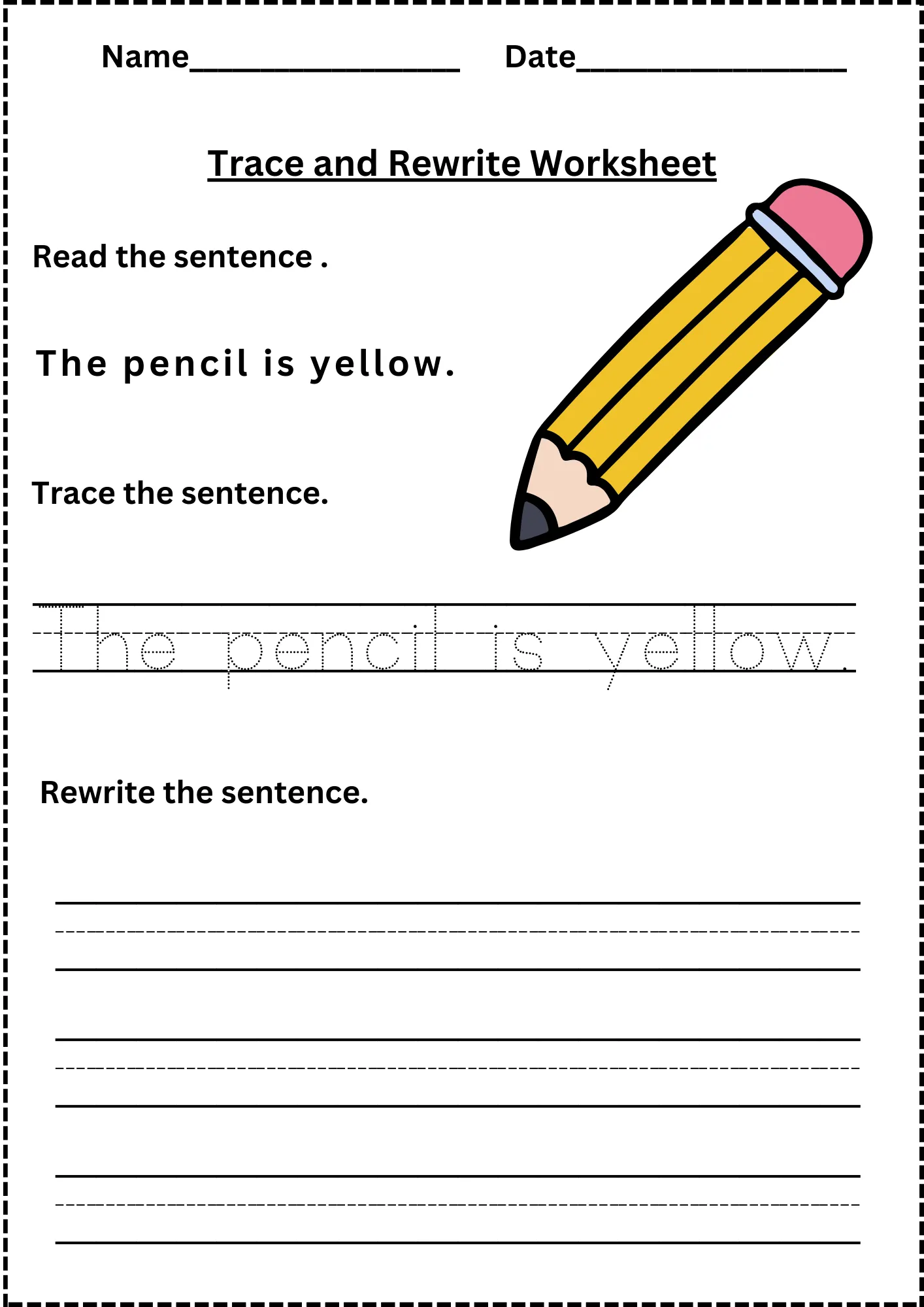 Creative sentence stretching activity for young learners worksheet 11 First Grade Sentence Practice worksheet encouraging creative writing