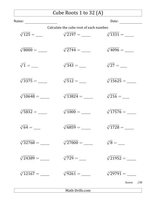 Cube Root Equation Practice Problem for Middle School Math Eighth grade student solving a cubic equation with cube root operations