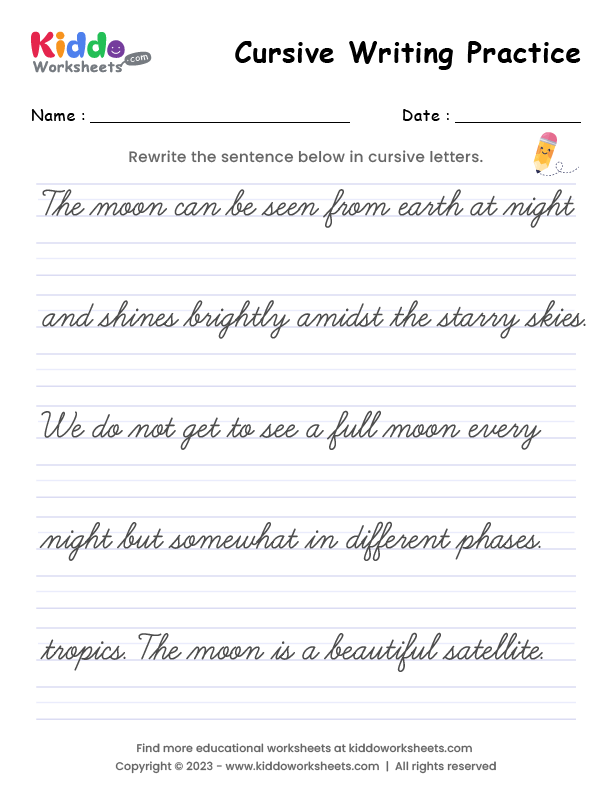 Cursive handwriting worksheet featuring the letter "A" with an alligator theme for third graders