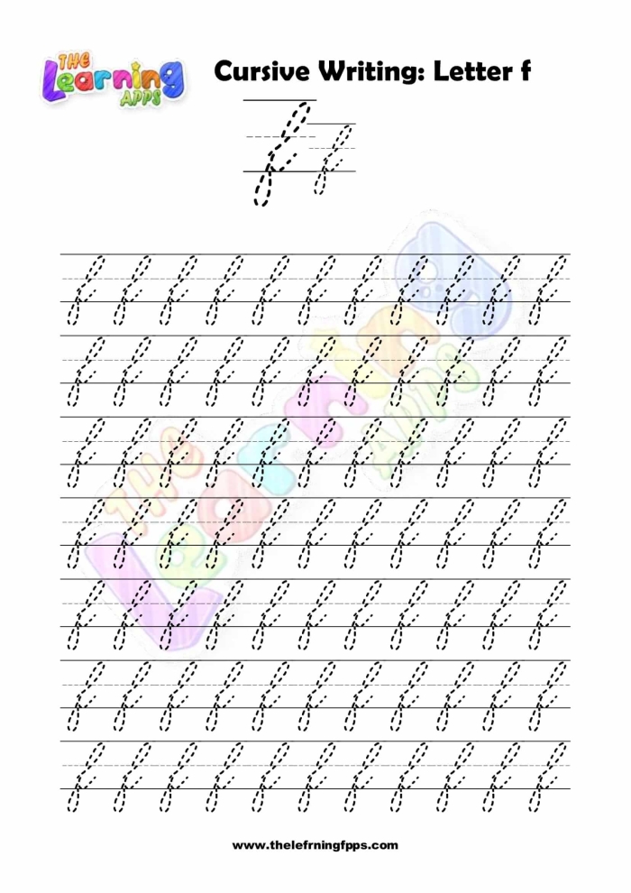 Worksheet image for practicing cursive: My Family theme for third grade students Cursive writing practice worksheet for third graders focused on family names