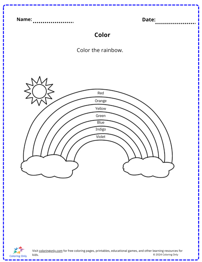 Engaging "De Colores" coloring worksheet to enhance learning of simple Spanish words Coloring page featuring vibrant colors inspired by the song "De Colores" for second graders