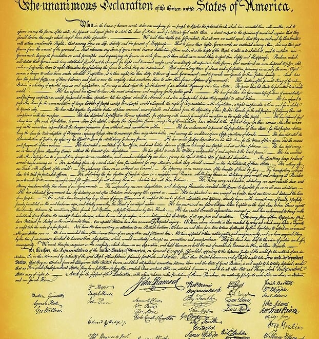 Coloring activity page about the Declaration of Independence for second graders exploring American heritage Second grade worksheet featuring the Declaration of Independence for coloring and learning about national symbols