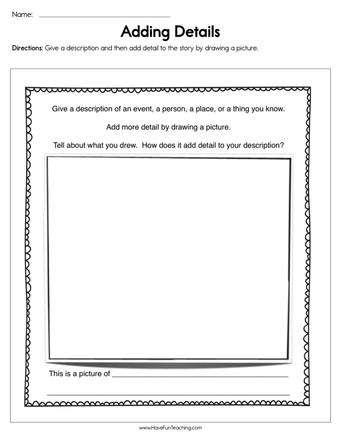 Writing worksheet for Fourth Grade Worksheet for fourth graders focusing on identifying adverbial phrases in nonfiction texts. Discovering Details exercise for enhancing writing skills.