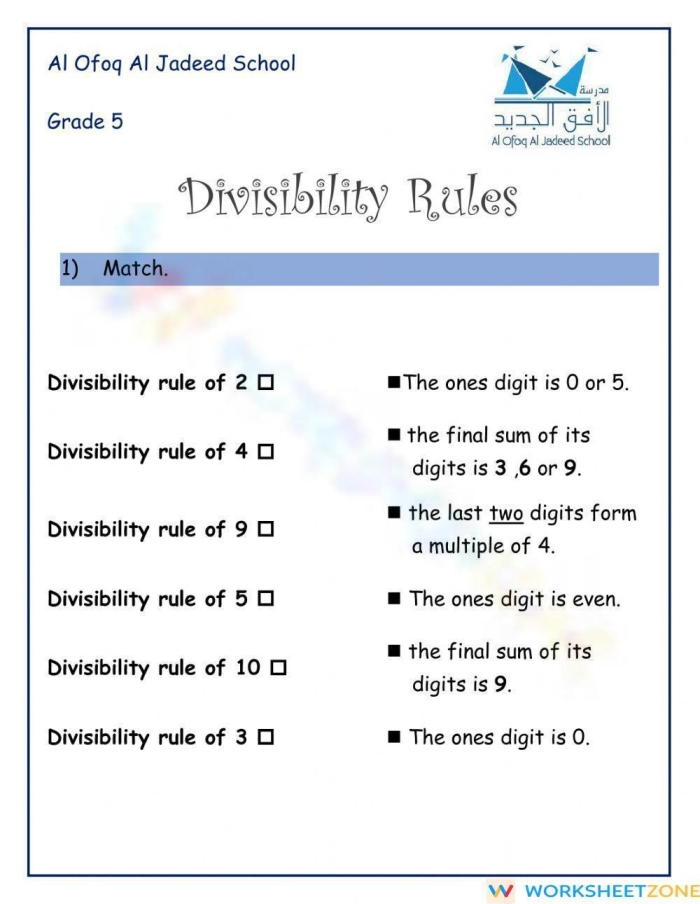 Life Science worksheet for Third Grade Worksheet illustrating the divisibility rule for 3, designed for third graders. Engaging practice sheet for mastering division by 3.