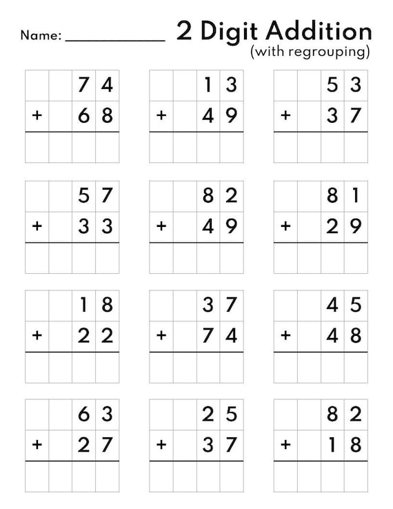 Colorful worksheet for second graders featuring double-digit addition in an art gallery theme