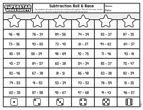 Double Digit Subtraction: Giraffe Jam! worksheet for engaging math practice Double digit subtraction worksheet featuring a fun giraffe theme for second graders