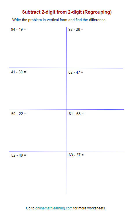 Engaging Giraffe Jam! worksheet for practicing double digit subtraction with borrowing Double Digit Subtraction worksheet featuring a playful giraffe theme for second graders